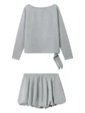 b+ab boat-neck balloon-hem set - Grey