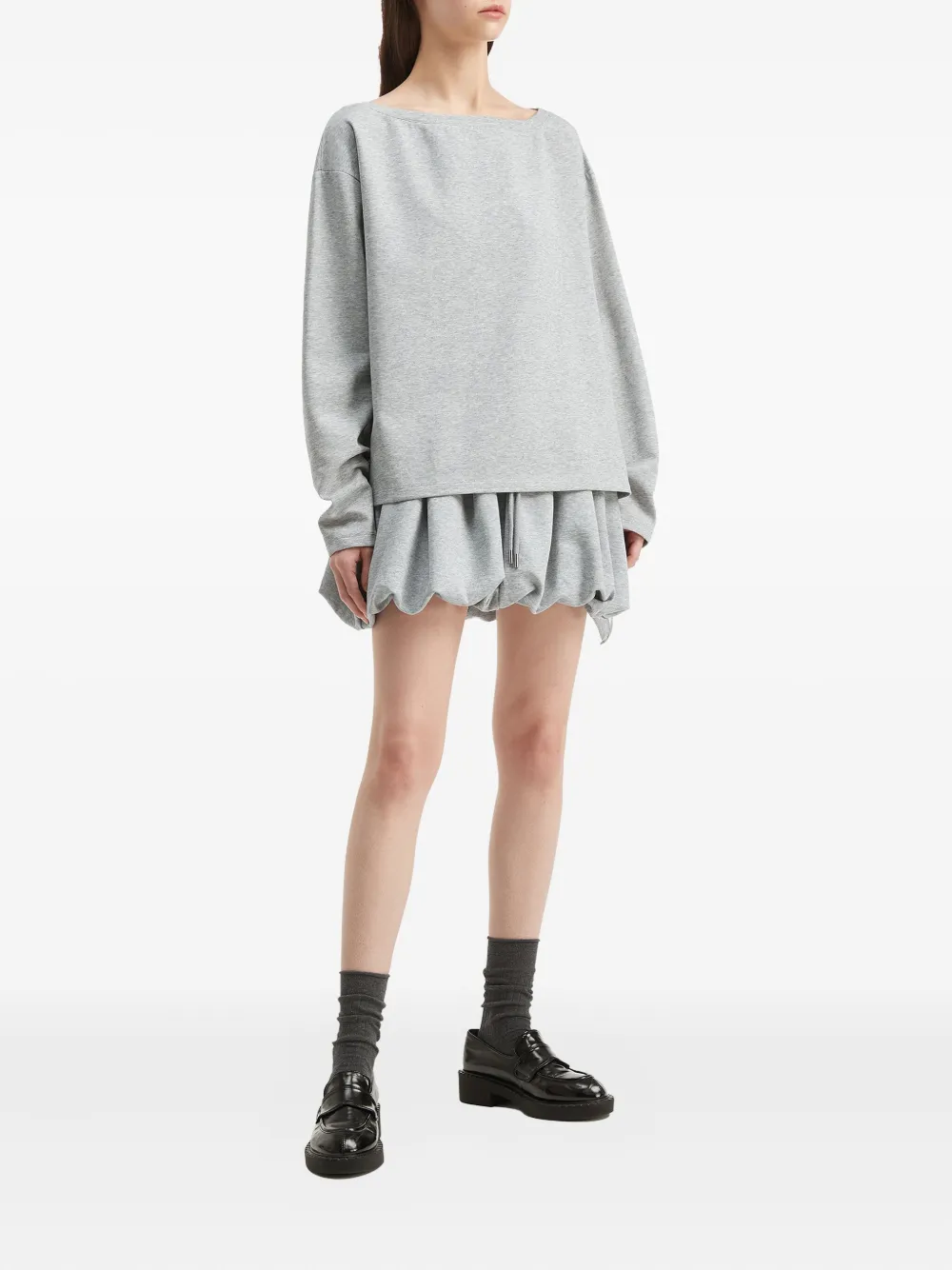 b+ab boat-neck balloon-hem set | Sweaters | Image 2
