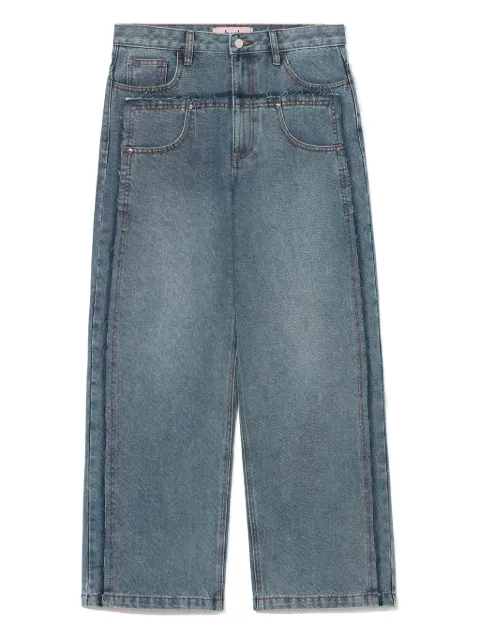 b+ab layered-effect jeans