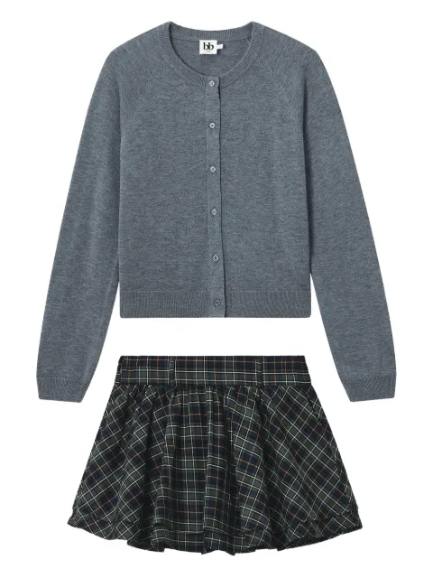 b+ab cardigan skirt set