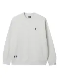 FINGERCROXX embroidered crew-neck sweatshirt - Grey