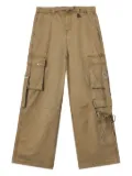 Musium Div. cargo-pockets logo-patch trousers - Neutrals
