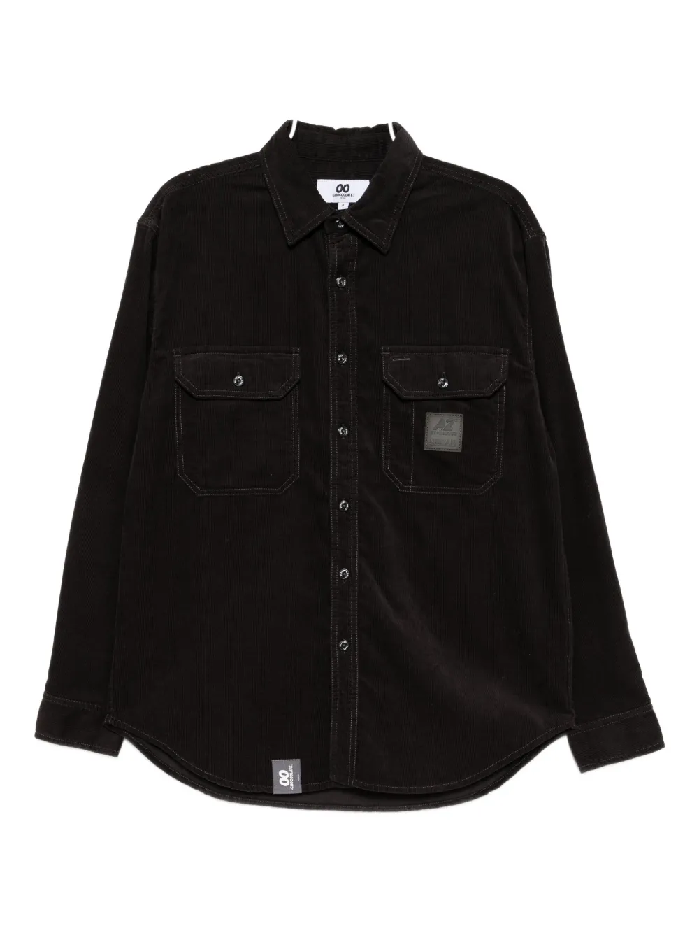 Chocoolate Logo-patch Shirt Jacket In Black
