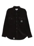 CHOCOOLATE logo-patch shirt jacket - Black