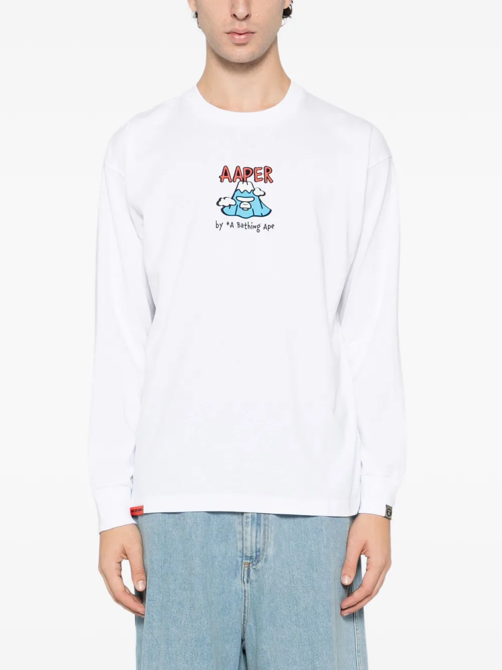 Aape By A Bathing Ape Screen-printed T-shirt In Brown