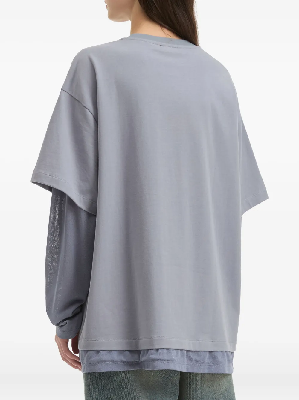 Tout A Coup Bow-print T-shirt In Blue