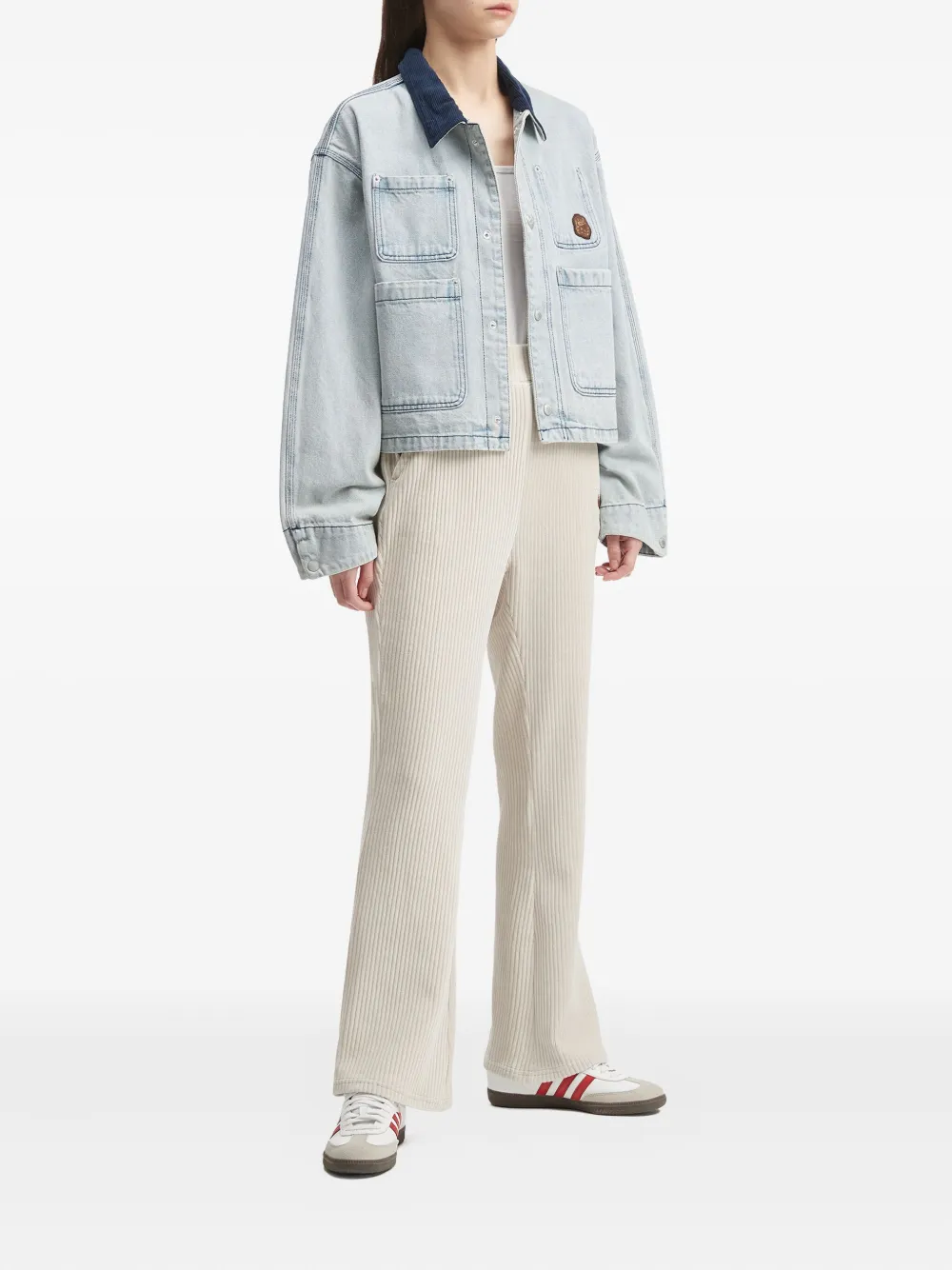 FINGERCROXX corduroy-collar denim jacket | Denim Jackets | Image 2