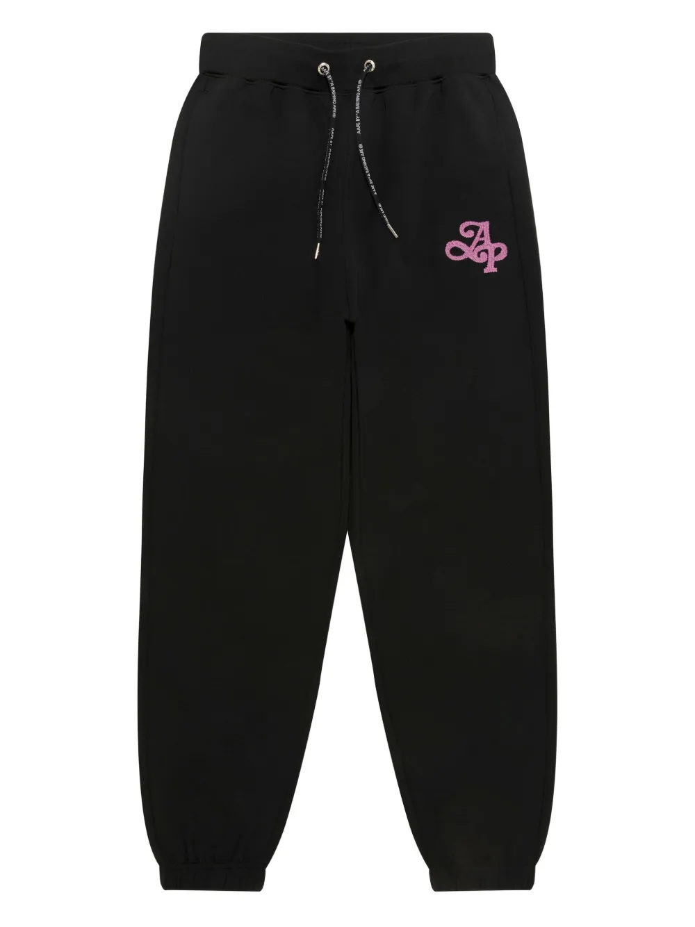 AAPE BY *A BATHING APE® embroidered-logo drawstring trousers | Black | Image 1