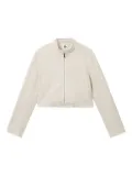 b+ab cropped zip-front jacket - Neutrals