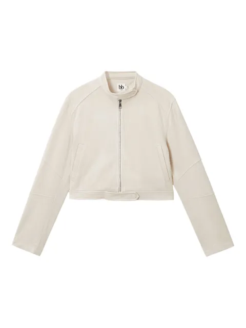b+ab cropped zip-front jacket