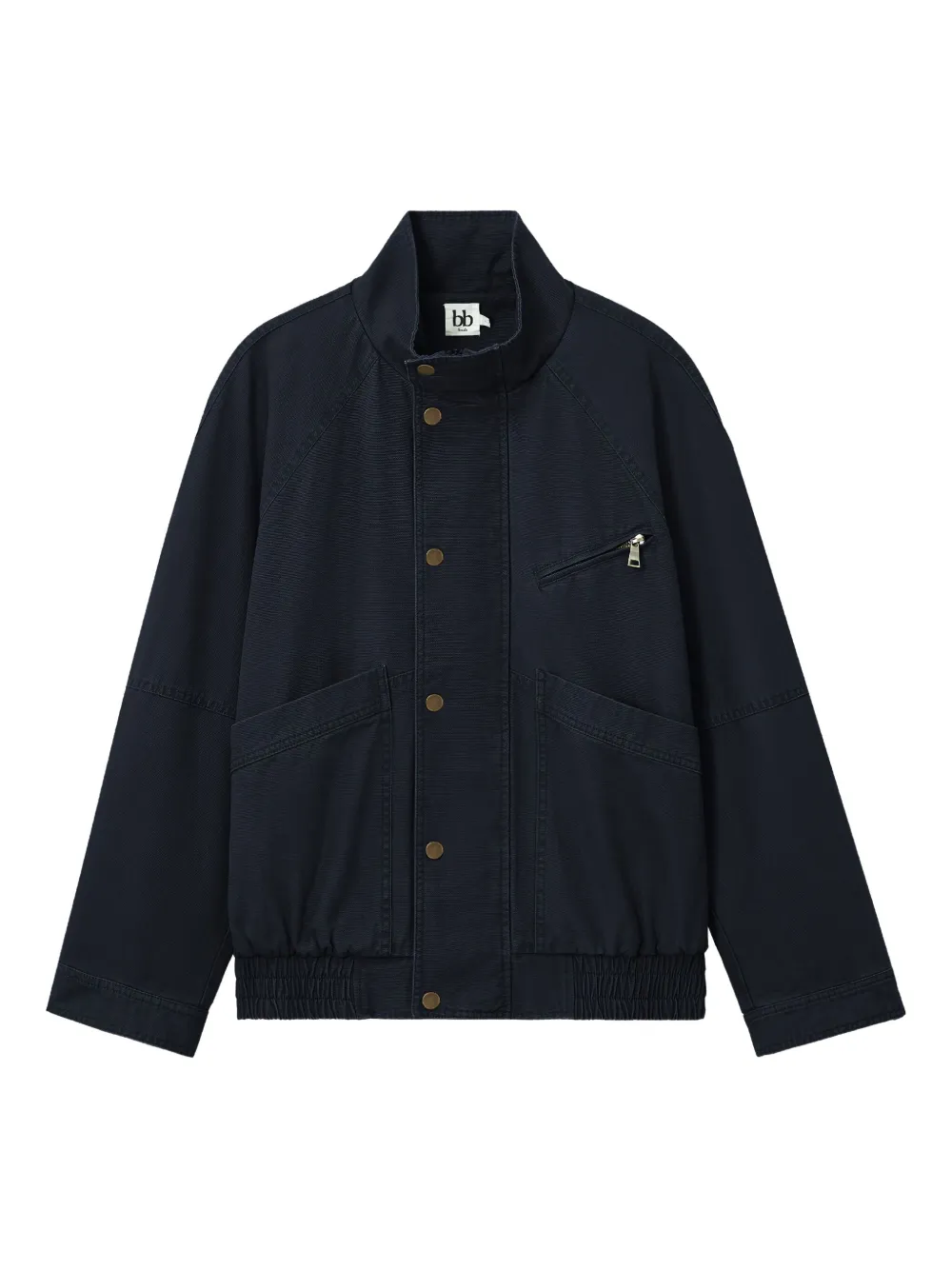B+ab Button-fastening Jacket In Blue