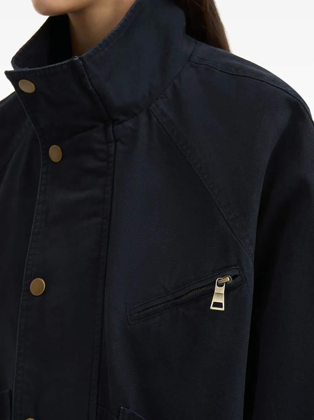 B+ab Button-fastening Jacket In Blue