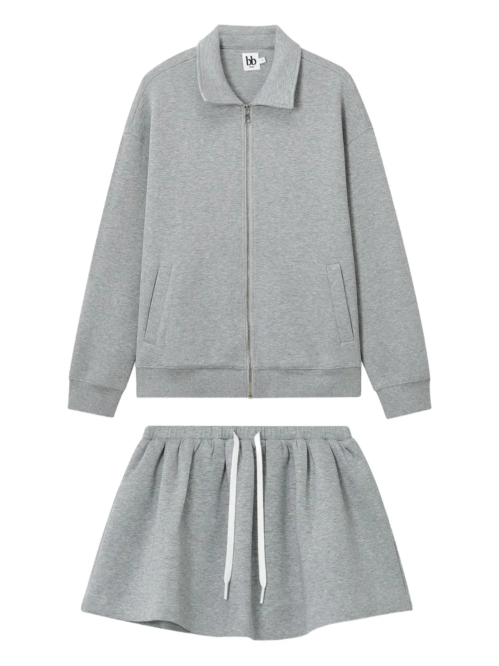 b+ab ジップアップ セット - グレー b+ab ジップアップ セット - グレー