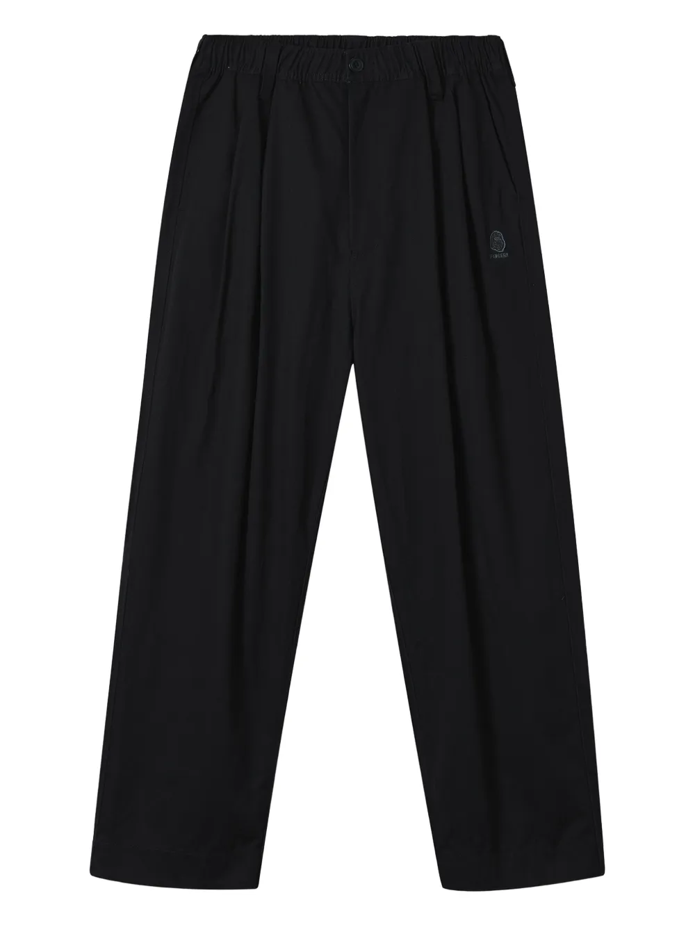 FINGERCROXX pleated logo trousers | Black | Image 1