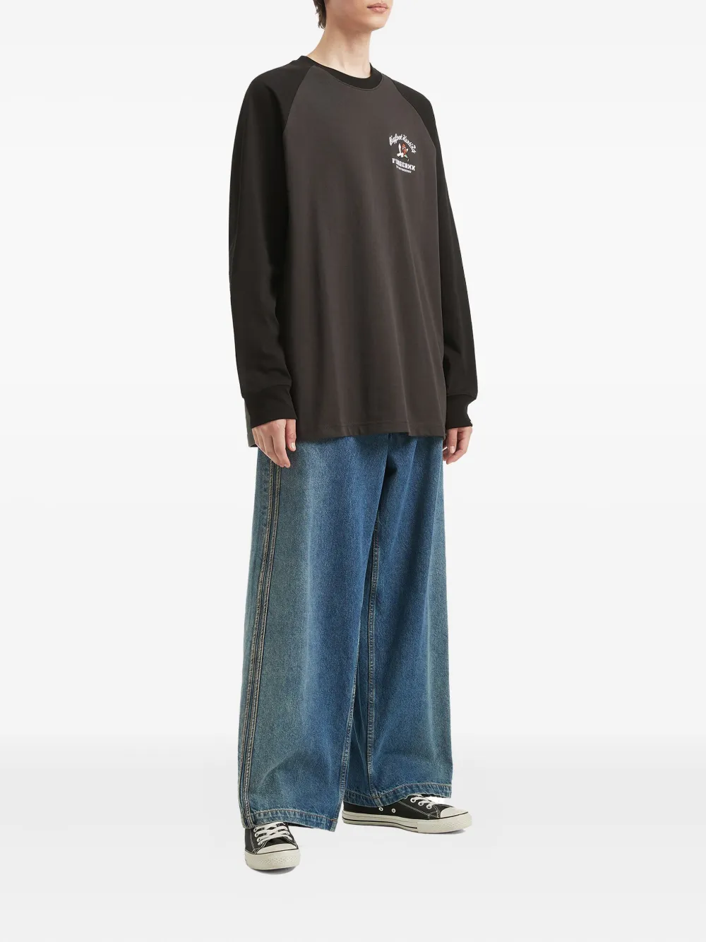 FINGERCROXX long-sleeve embroidered T-shirt | T-Shirts | Image 2