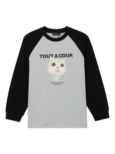tout a coup cat-print T-shirt