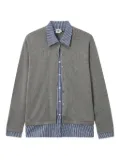 b+ab button-front layered cardigan - Grey