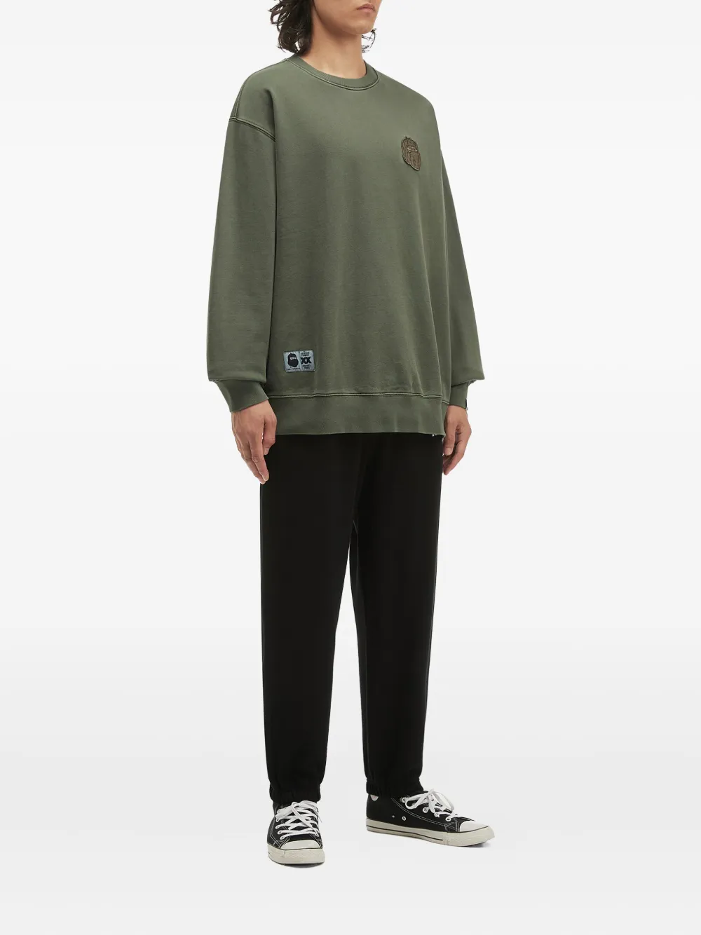 FINGERCROXX cotton sweatshirt - Groen