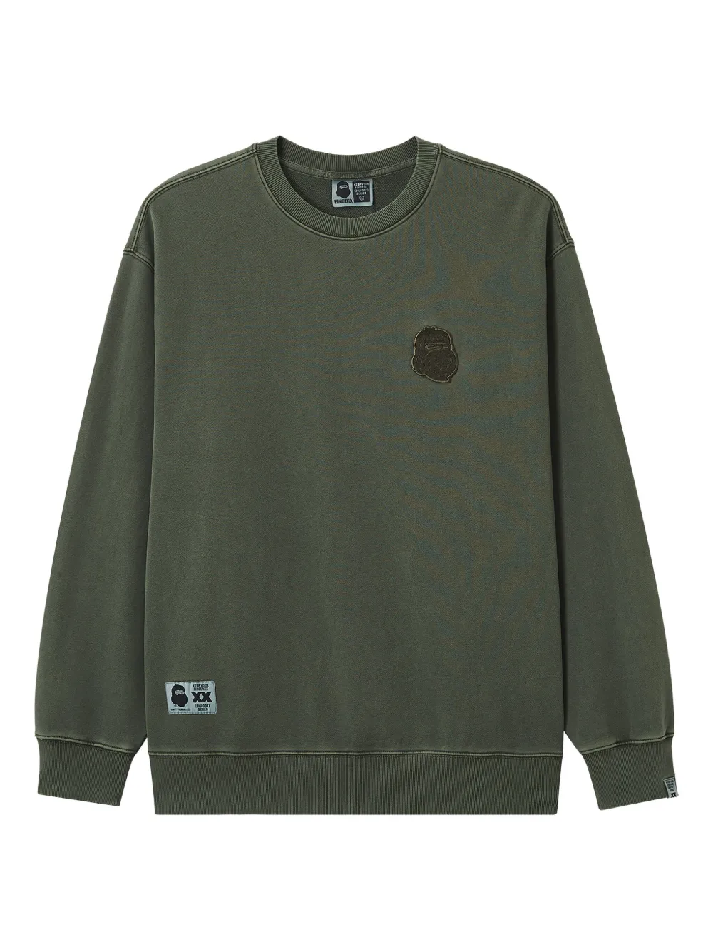 Fingercroxx Cotton Sweatshirt In Green
