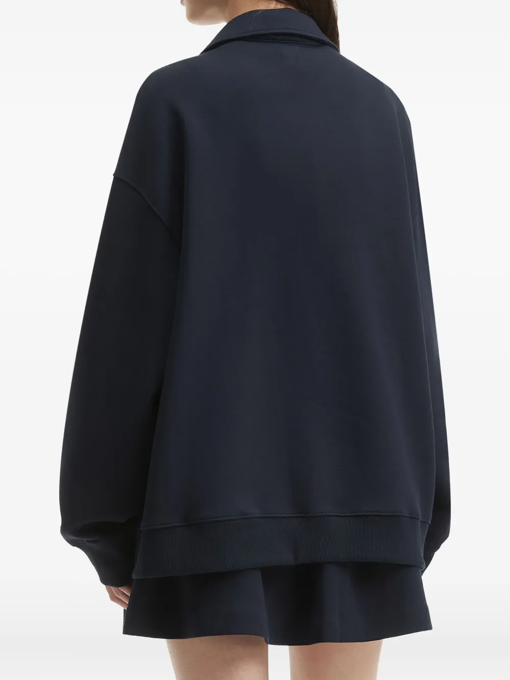 B+ab Zip-front Drawstring-waist Set In Blue