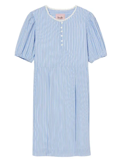b+ab vestido corto con mangas farol
