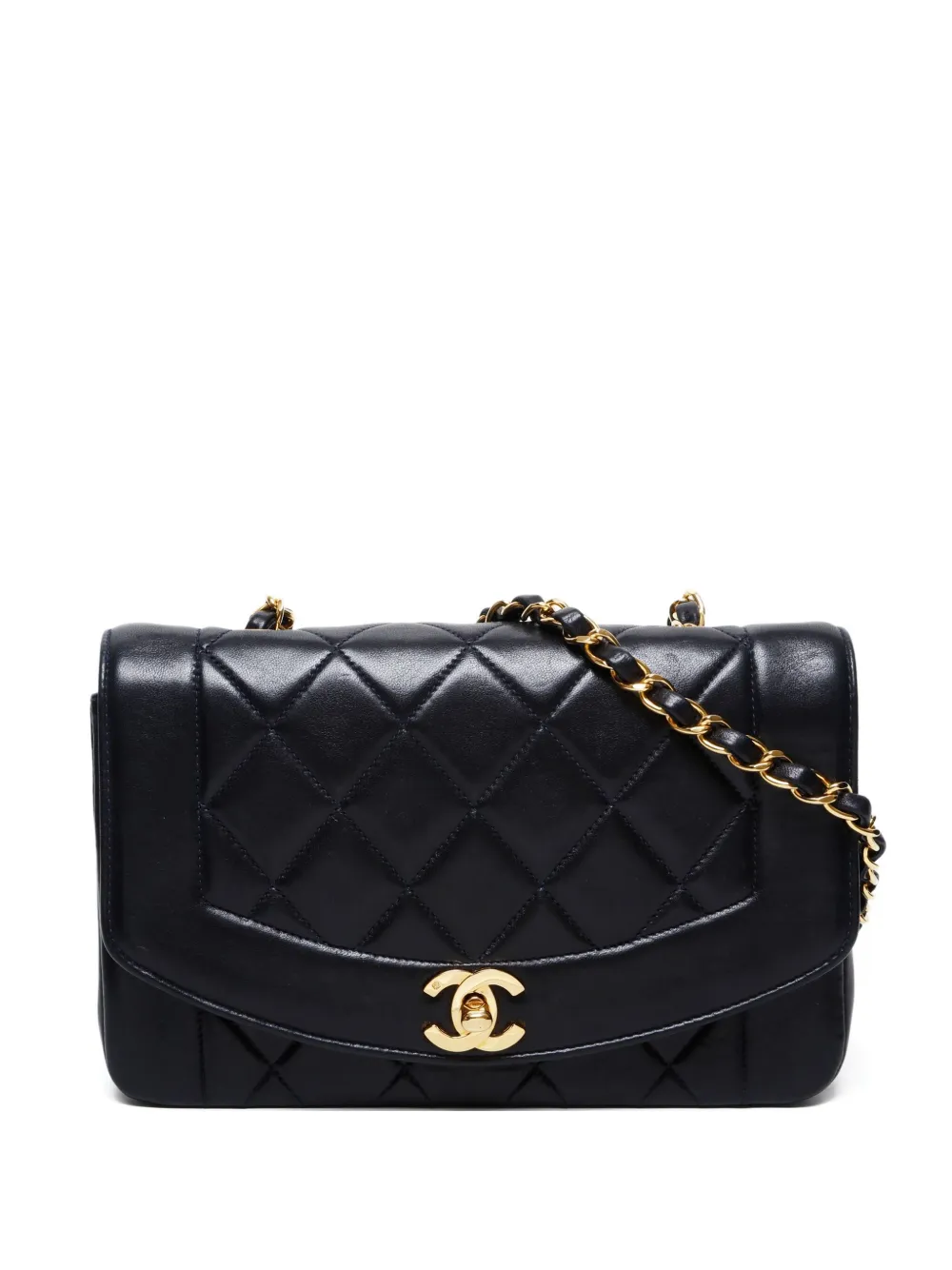 CHANEL Pre-Owned 1996-1997 Diana shoulder bag - ブラック CHANEL Pre-Owned 1996-1997 Diana shoulder bag - ブラック