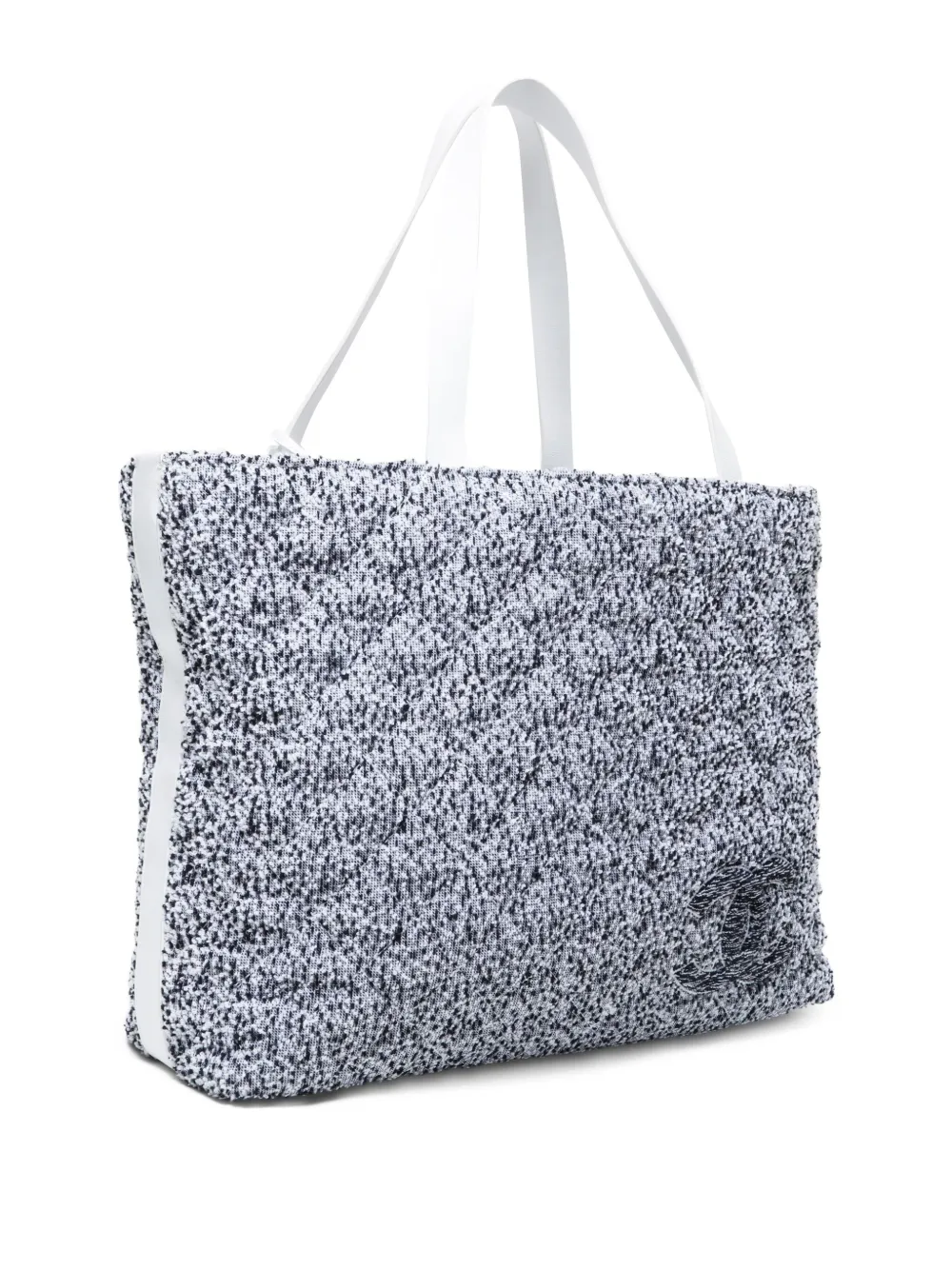 Pre-owned Chanel 2000-2020s Cc Mark Tote Bag In Gray