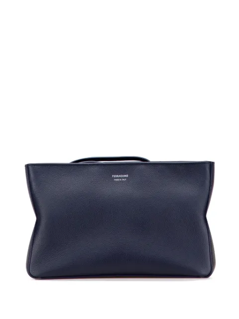 Ferragamo Pre-Owned 2000-2025 Leather Soft Pouch clutch bag