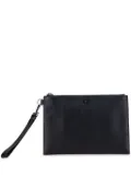 Christian Dior Pre-Owned 2022 Grained Calfskin CD Icon Signature A5 Pouch clutch bag - Black