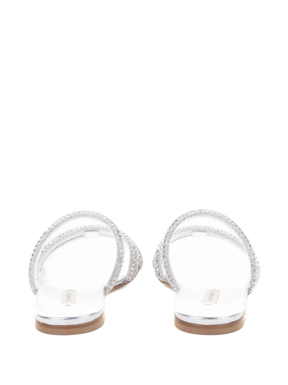 Casadei crystal-embellished sandals Silver