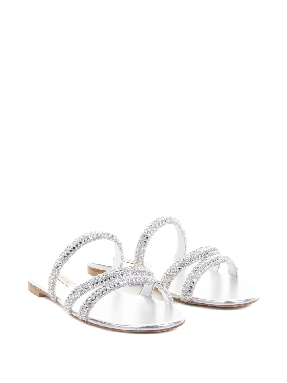 Casadei crystal-embellished sandals Silver