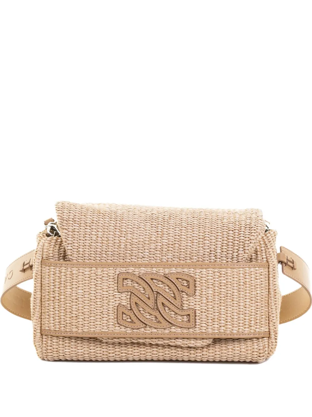 Casadei flap-closure shoulder bag - ニュートラル Casadei flap-closure shoulder bag - ニュートラル