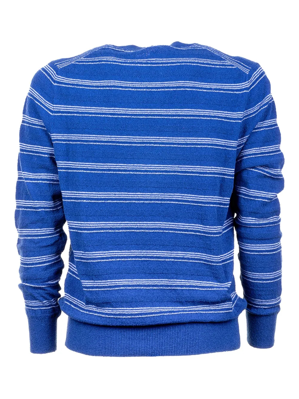 Malo striped crew-neck sweater - Blauw