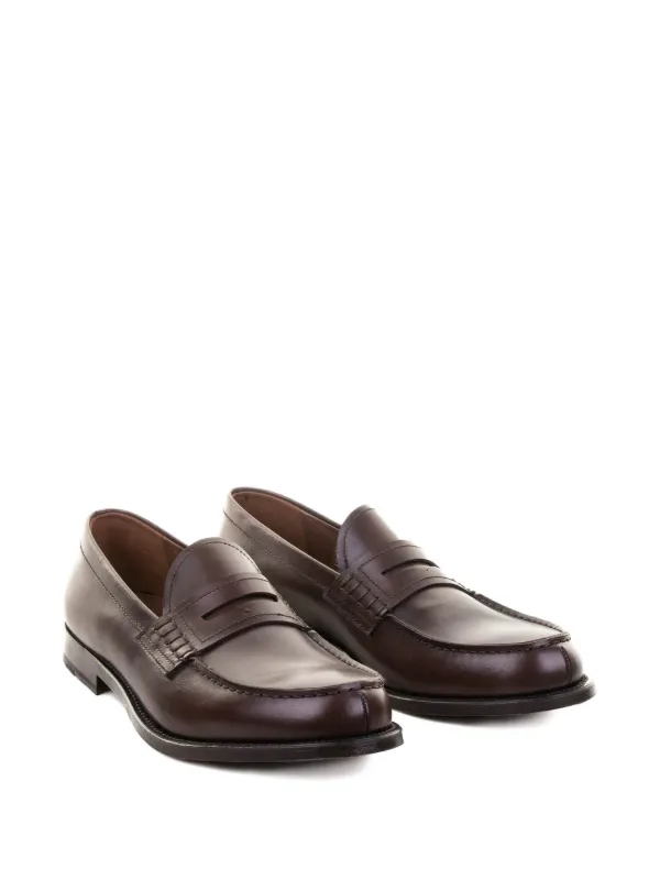 Fratelli Rossetti Penny slot-detail Leather Loafers | Brown  display picture 1