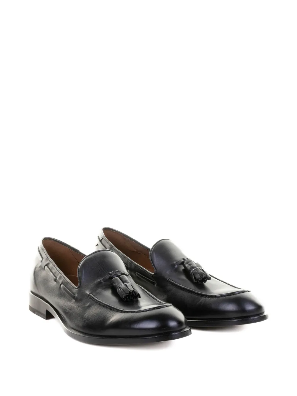 Fratelli Rossetti tassel-motif leather loafers Zwart