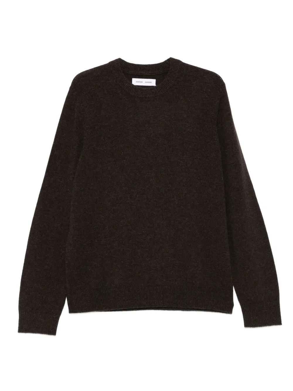 SAMSOE SAMSOE round-neck wool sweater | Brown | Image 1