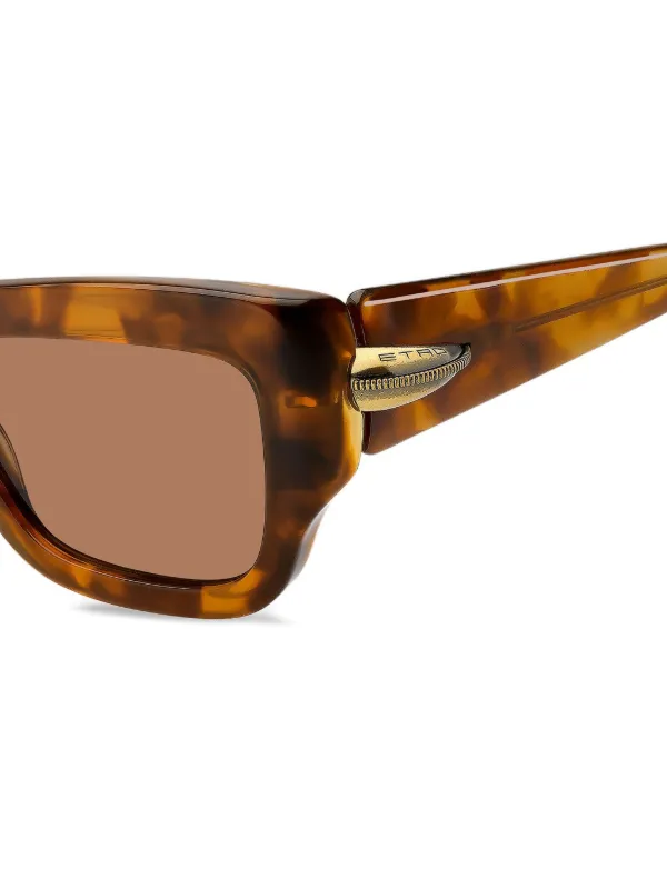 ETRO Tortoiseshell rectangle-frame Sunglasses | Brown  display picture 1