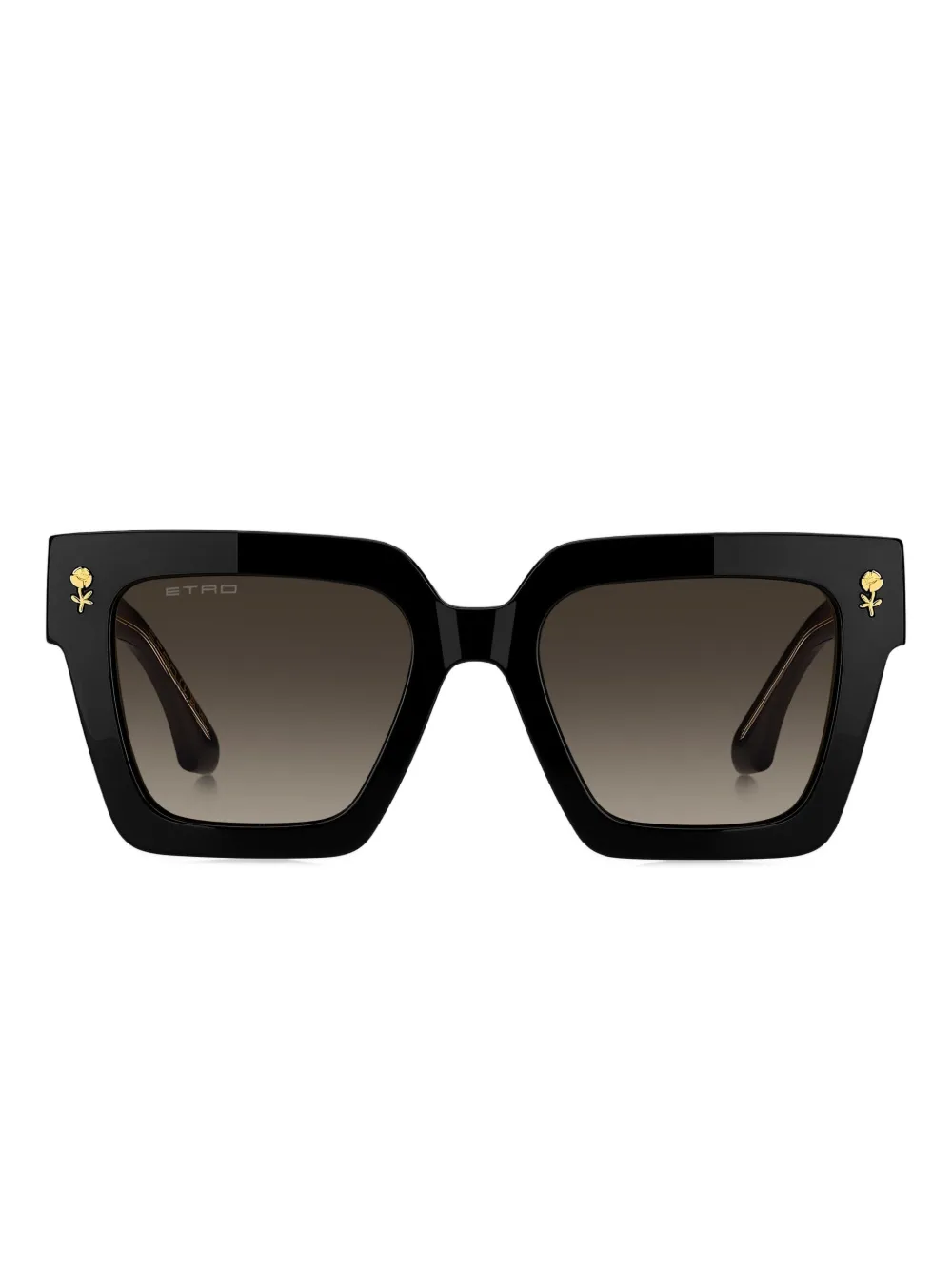 ETRO rose-embellished square sunglasses | Black | Image 1