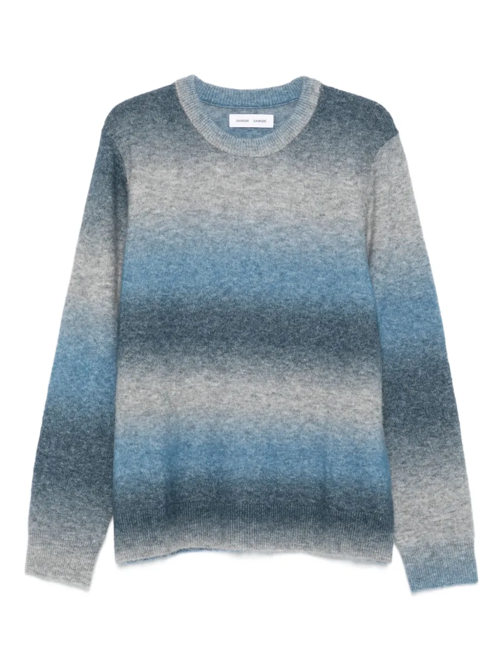 SAMSOE SAMSOE ombre crew-neck sweater | Blue | Image 1