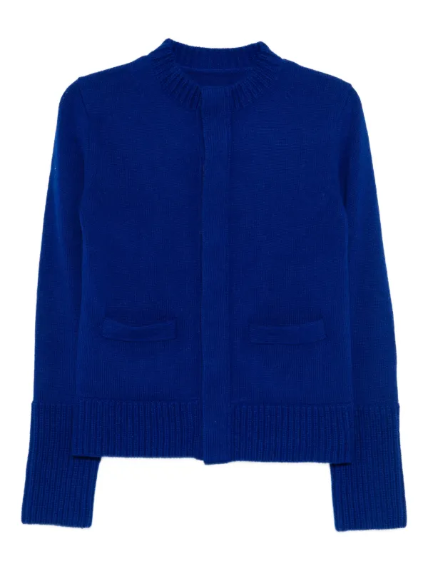 トップス Sacai wool knit cardigan Sacai Wool Knit Cardigan | Blue | FARFETCH