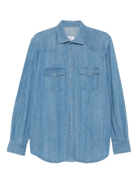 Mazzarelli double-pocket denim shirt