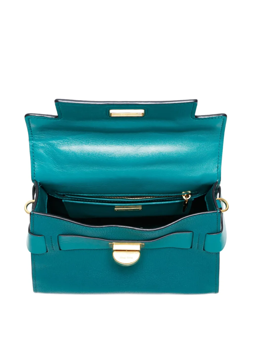 Pre-owned Miu Miu 2010 2way Tote Bag In Green
