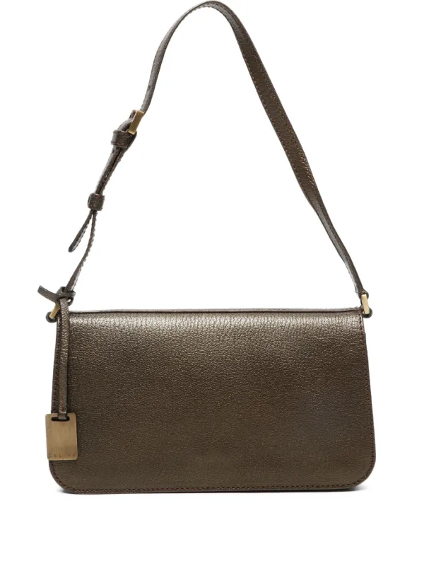 Celine Pre-Owned 1990-2000s Leather Shoulder Bag | Brown | FARFETCH