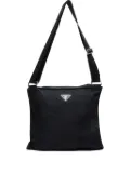 Prada Pre-Owned 1990-2000 logo-triangle shoulder bag - Black