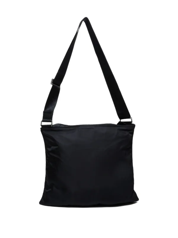 バッグ 00s PRADA Triangle Logo Shoulder Bag Prada Logo Triangle Leather Shoulder Bag