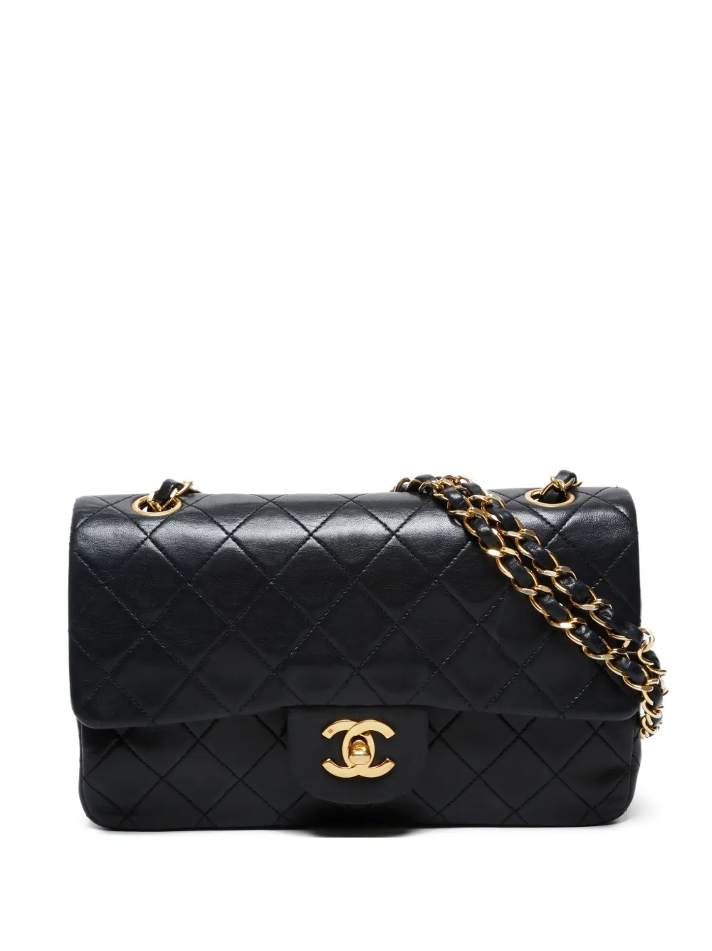CHANEL Pre-Owned 1989-1991 small Classic shoulder bag - ブラック CHANEL Pre-Owned 1989-1991 small Classic shoulder bag - ブラック