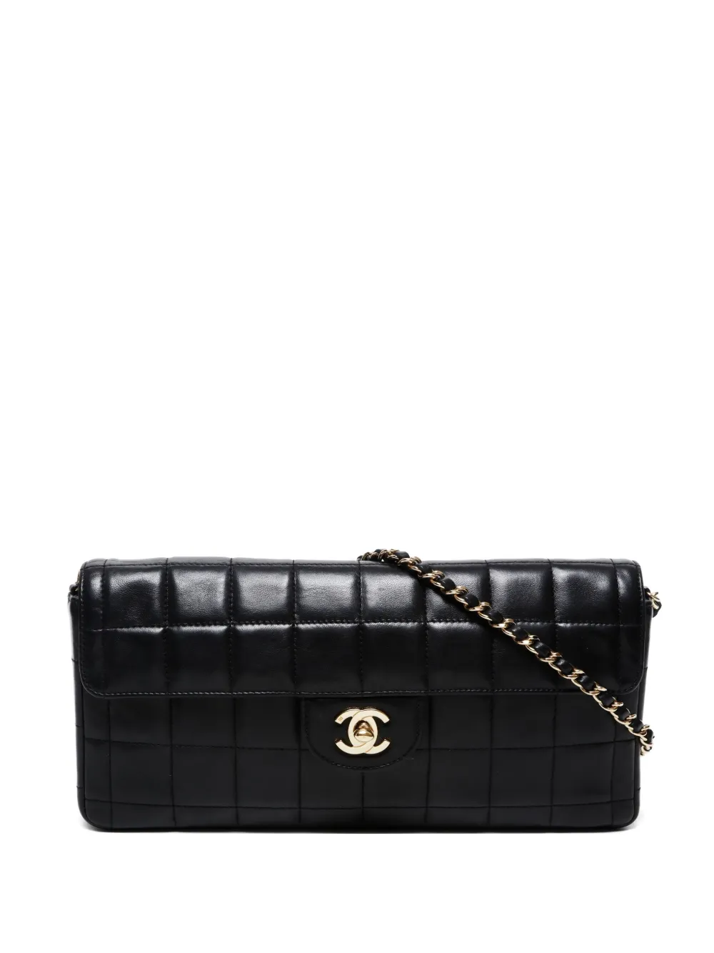 CHANEL Pre-Owned 2002-2003 Chocolate Bar shoulder bag - ブラック CHANEL Pre-Owned 2002-2003 Chocolate Bar shoulder bag - ブラック