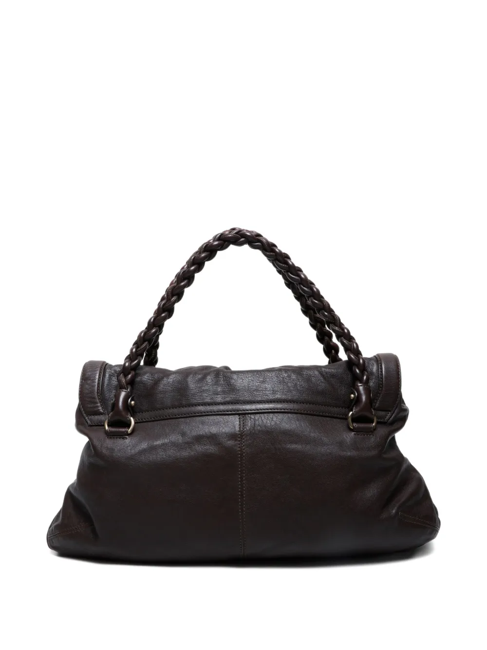 Ferragamo Pre-Owned 2000-2020s Ganchini braided-handles leather shoulder bag | Image 2