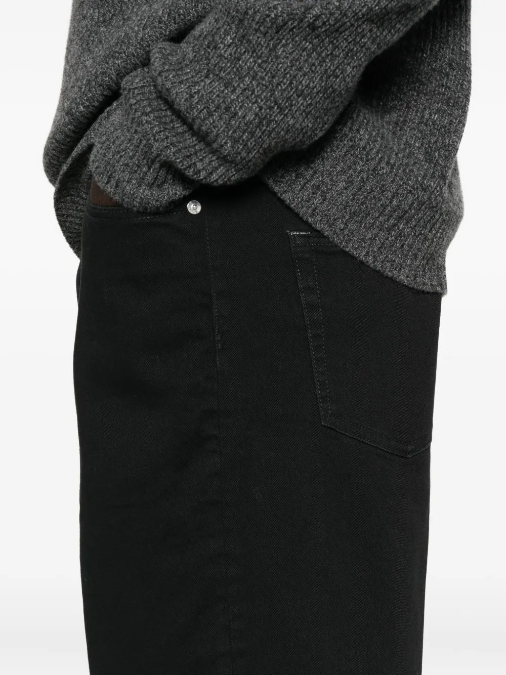 Nine In The Morning Straight-leg Button-fly Jeans In Black
