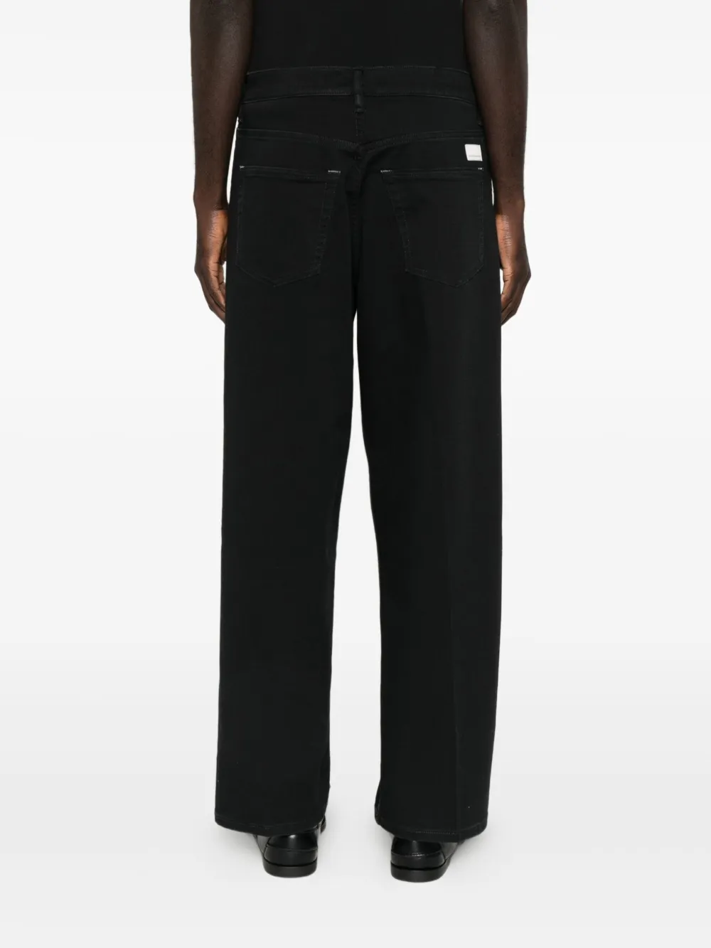 Nine In The Morning Straight jeans met knoopsluiting Zwart